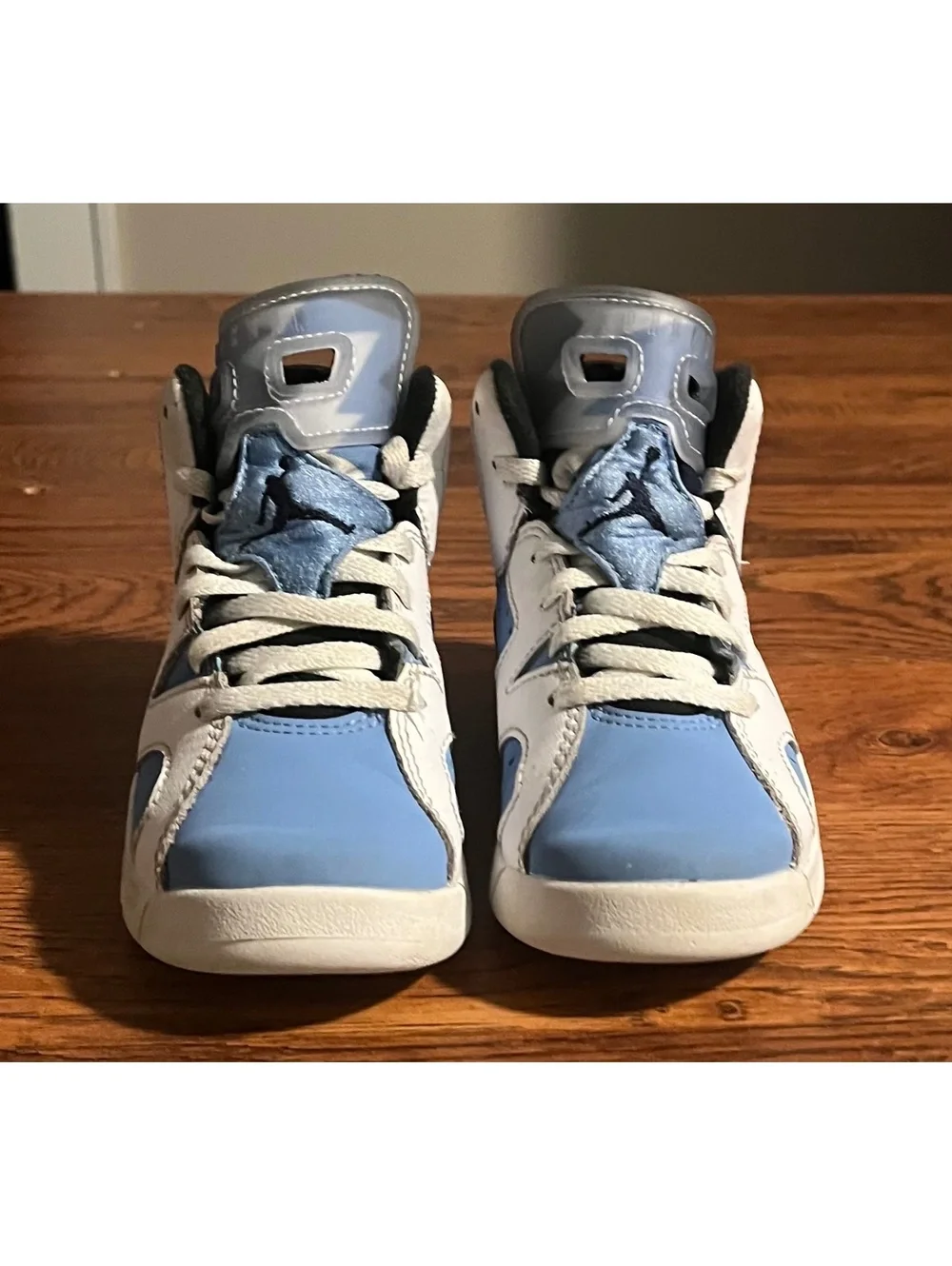 Nike Air Jordan 6 Retro UNC White University Blue Black Size